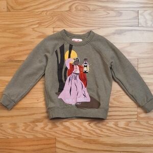 Piccolina, Harriet Tubman Applique On Olive Sweatshirt, Size 6. Gently Used